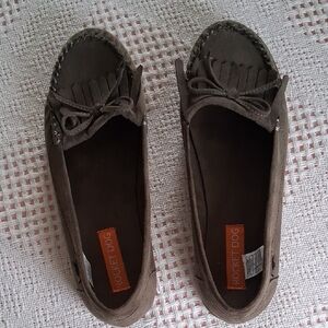 Rocket Dog Taupe Suede Moccasin Loafers